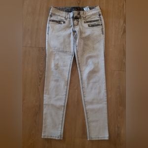G by Guess Super Skinny Low Rise Jeans with Zippers